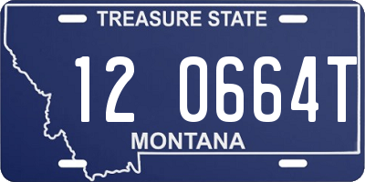 MT license plate 120664T