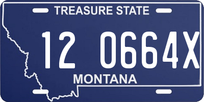 MT license plate 120664X