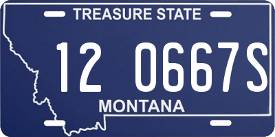 MT license plate 120667S