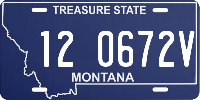 MT license plate 120672V