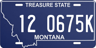 MT license plate 120675K