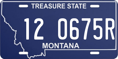 MT license plate 120675R