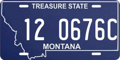 MT license plate 120676C