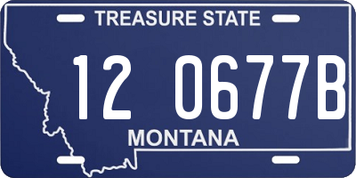 MT license plate 120677B