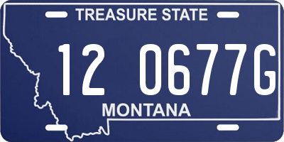 MT license plate 120677G