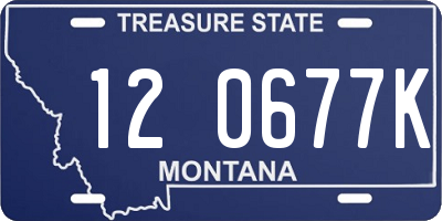 MT license plate 120677K