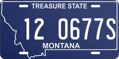 MT license plate 120677S