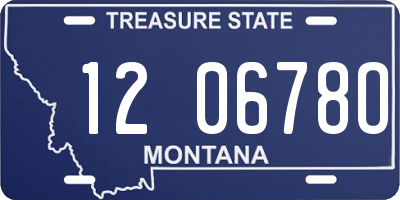 MT license plate 120678O