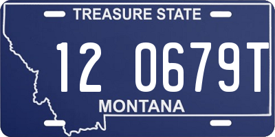 MT license plate 120679T