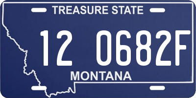 MT license plate 120682F