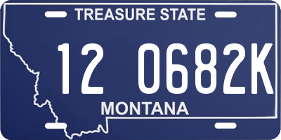 MT license plate 120682K