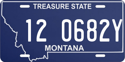 MT license plate 120682Y