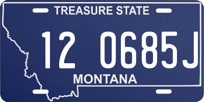 MT license plate 120685J