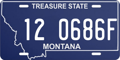 MT license plate 120686F