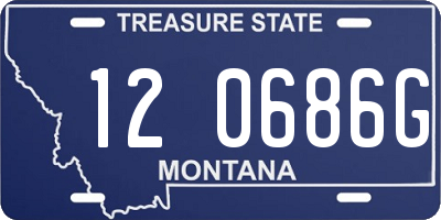 MT license plate 120686G