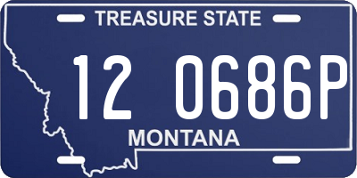 MT license plate 120686P