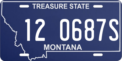 MT license plate 120687S
