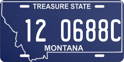 MT license plate 120688C