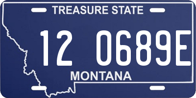 MT license plate 120689E