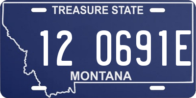 MT license plate 120691E