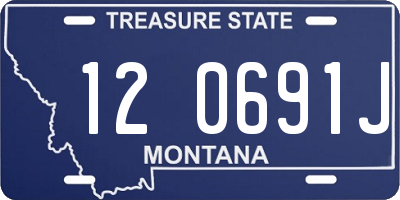MT license plate 120691J