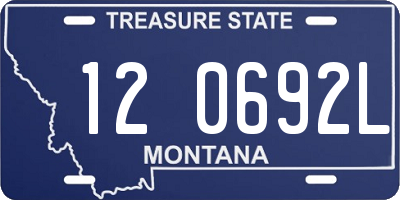 MT license plate 120692L