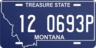 MT license plate 120693P