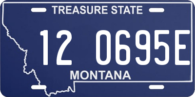 MT license plate 120695E