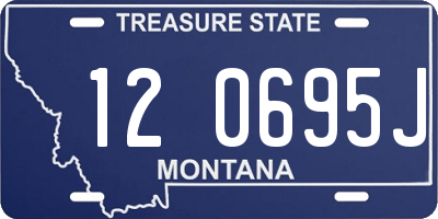 MT license plate 120695J