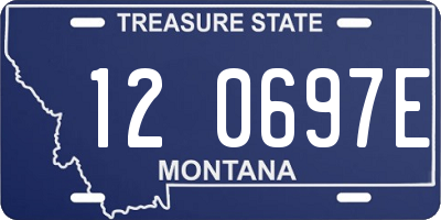 MT license plate 120697E