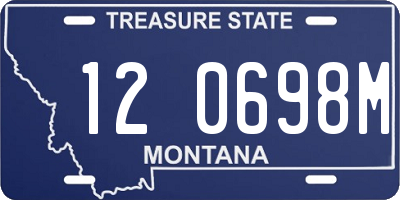 MT license plate 120698M