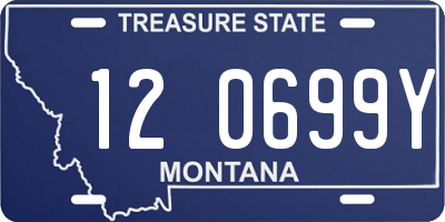 MT license plate 120699Y