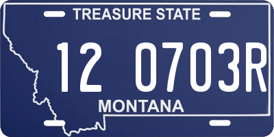 MT license plate 120703R