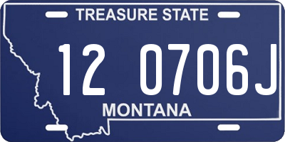 MT license plate 120706J