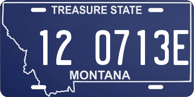MT license plate 120713E