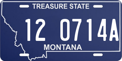 MT license plate 120714A