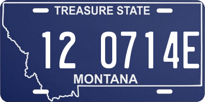MT license plate 120714E