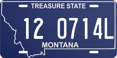 MT license plate 120714L