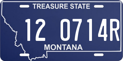 MT license plate 120714R