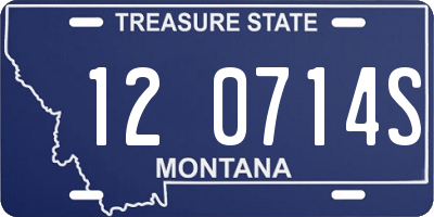 MT license plate 120714S