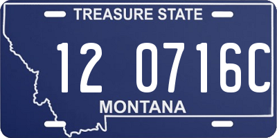 MT license plate 120716C