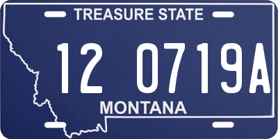 MT license plate 120719A