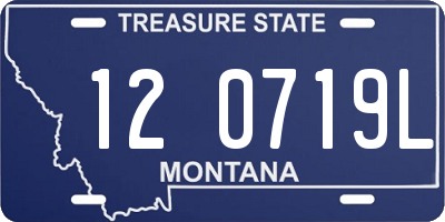 MT license plate 120719L