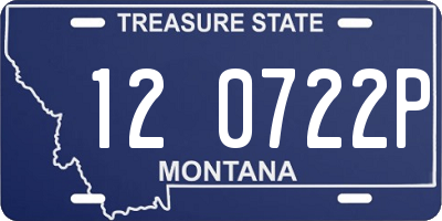MT license plate 120722P