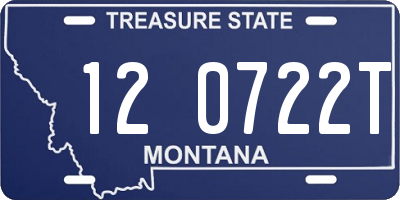 MT license plate 120722T