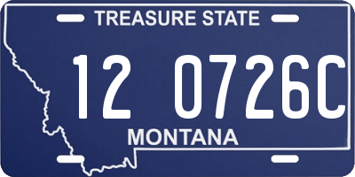 MT license plate 120726C