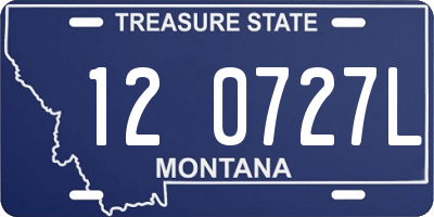 MT license plate 120727L