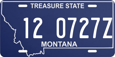 MT license plate 120727Z