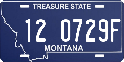 MT license plate 120729F
