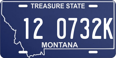 MT license plate 120732K
